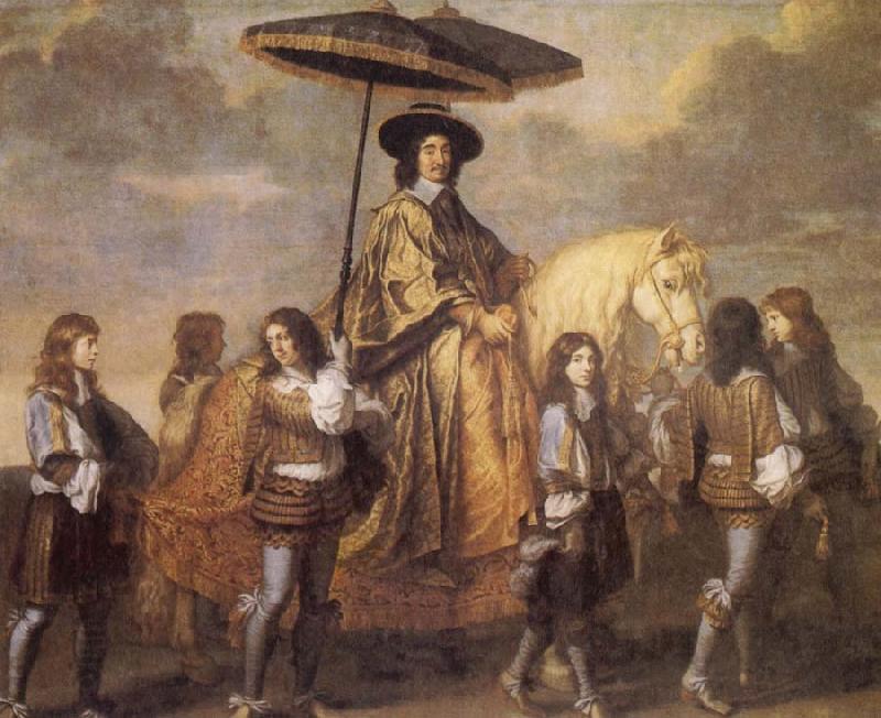 LE BRUN, Charles Chancellor Seguier at the Entry of Louis XIV into Paris in 1660 China oil painting art
